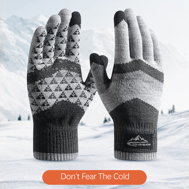 Winter Glove Insulated - Unisex Winter Warm Knit Gloves -