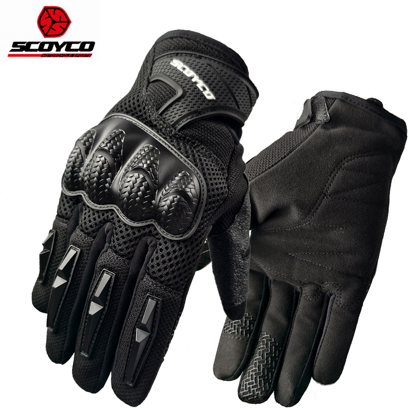 Motorcycle Glove Knuckle - Scoyco Motorcycle Riding Gloves Touch Screen