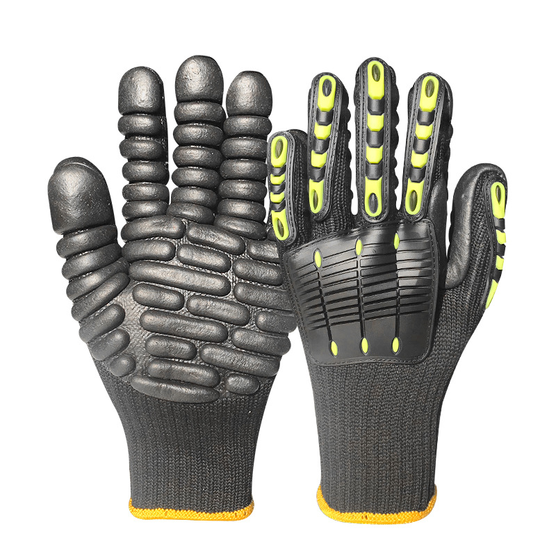 Work Glove Impact - Professional Anti-Vibration Safety Gloves for Mining