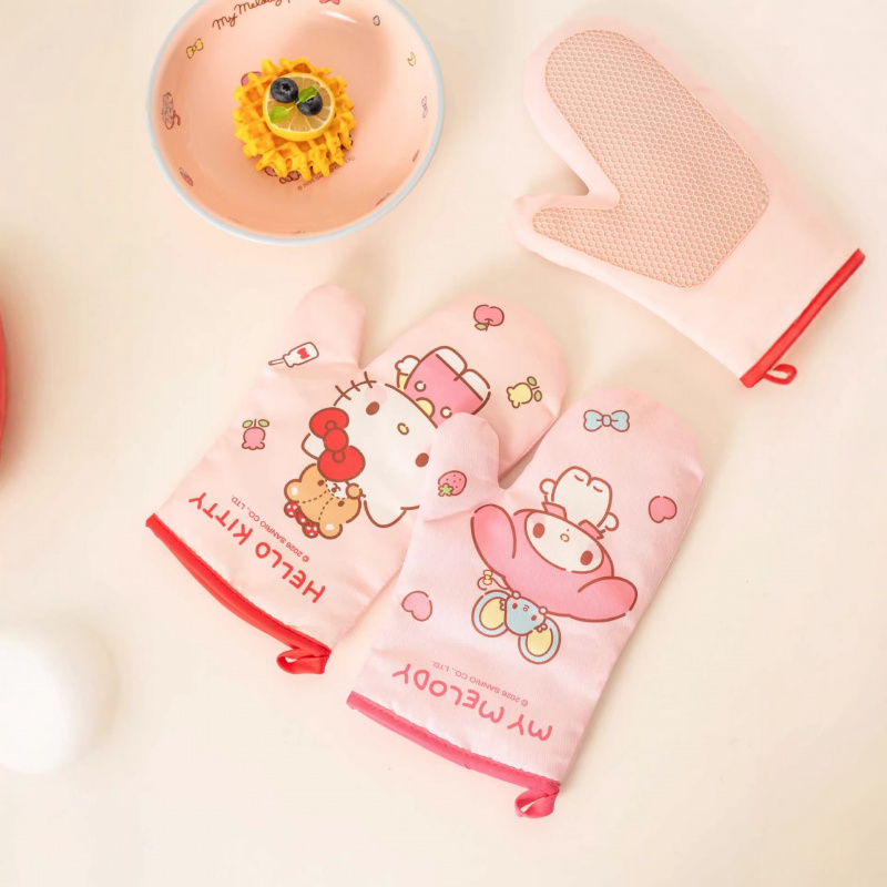 Hello Kitty Kuromi Silicone Gl - đánh giá và giá Oven Mitt Silicone