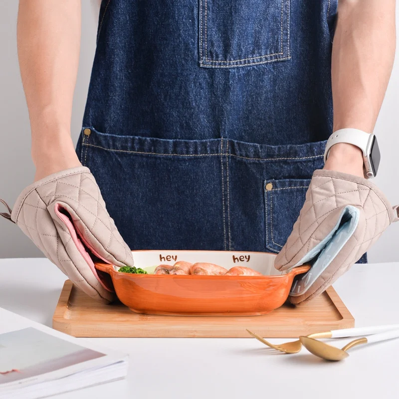 1pc Kitchen Anti scald Oven Gl - đánh giá và giá Oven Mitt Silicone
