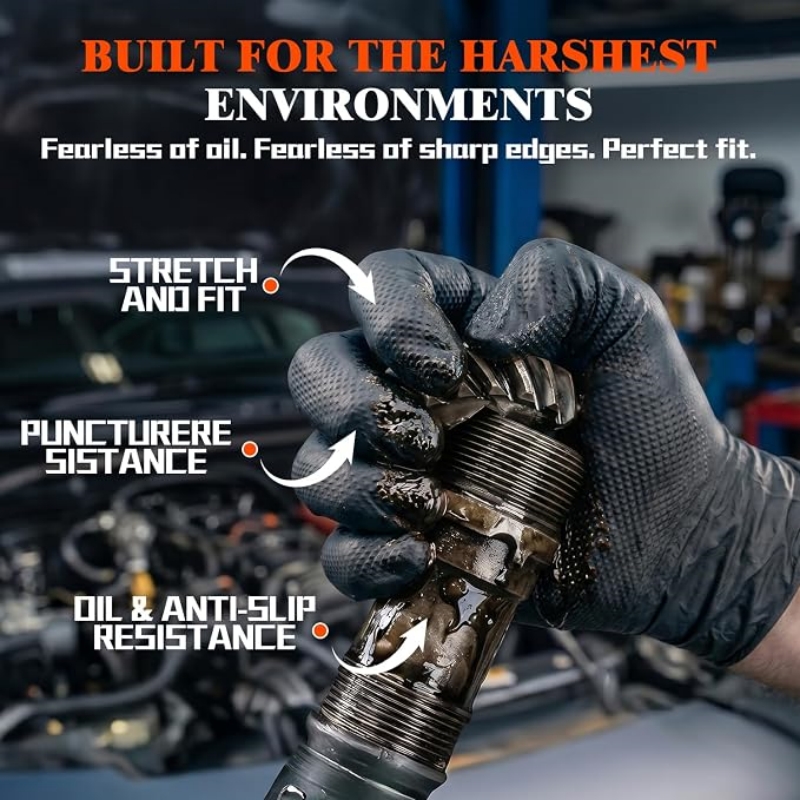 8 Mil Heavy Duty Industrial Or - đánh giá và giá Nitrile Mechanic Glove