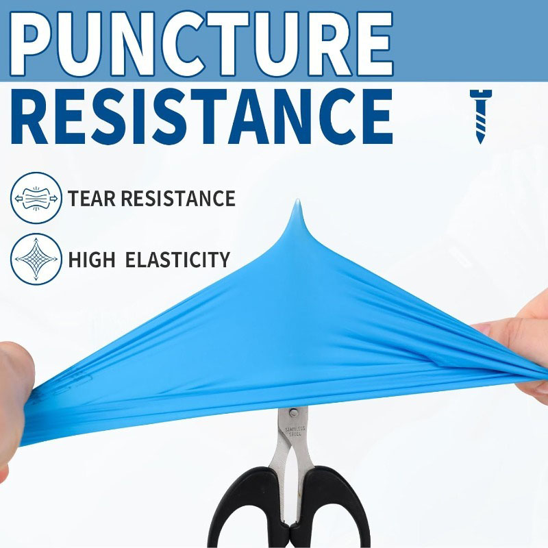 100PCS Blue Nitrile Disposable - đánh giá và giá Latex Disposable Glove