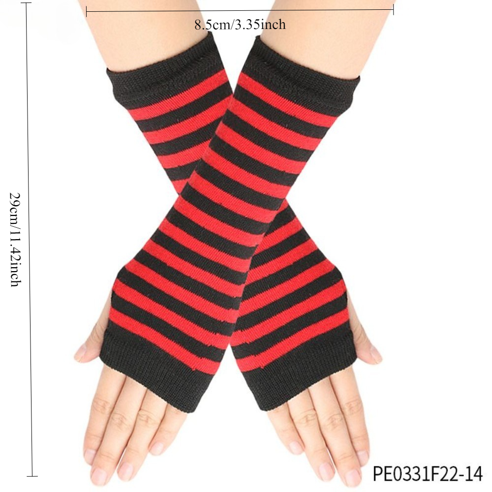 PESENAR Red  Black Striped Fin - đánh giá và giá Fingerless Glove Knit