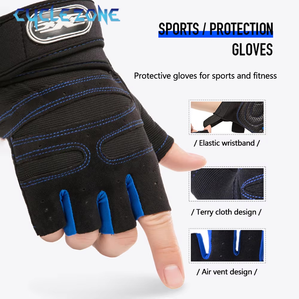3 Pairs Anti-slip Half Finger  - đánh giá và giá Workout Glove Gym