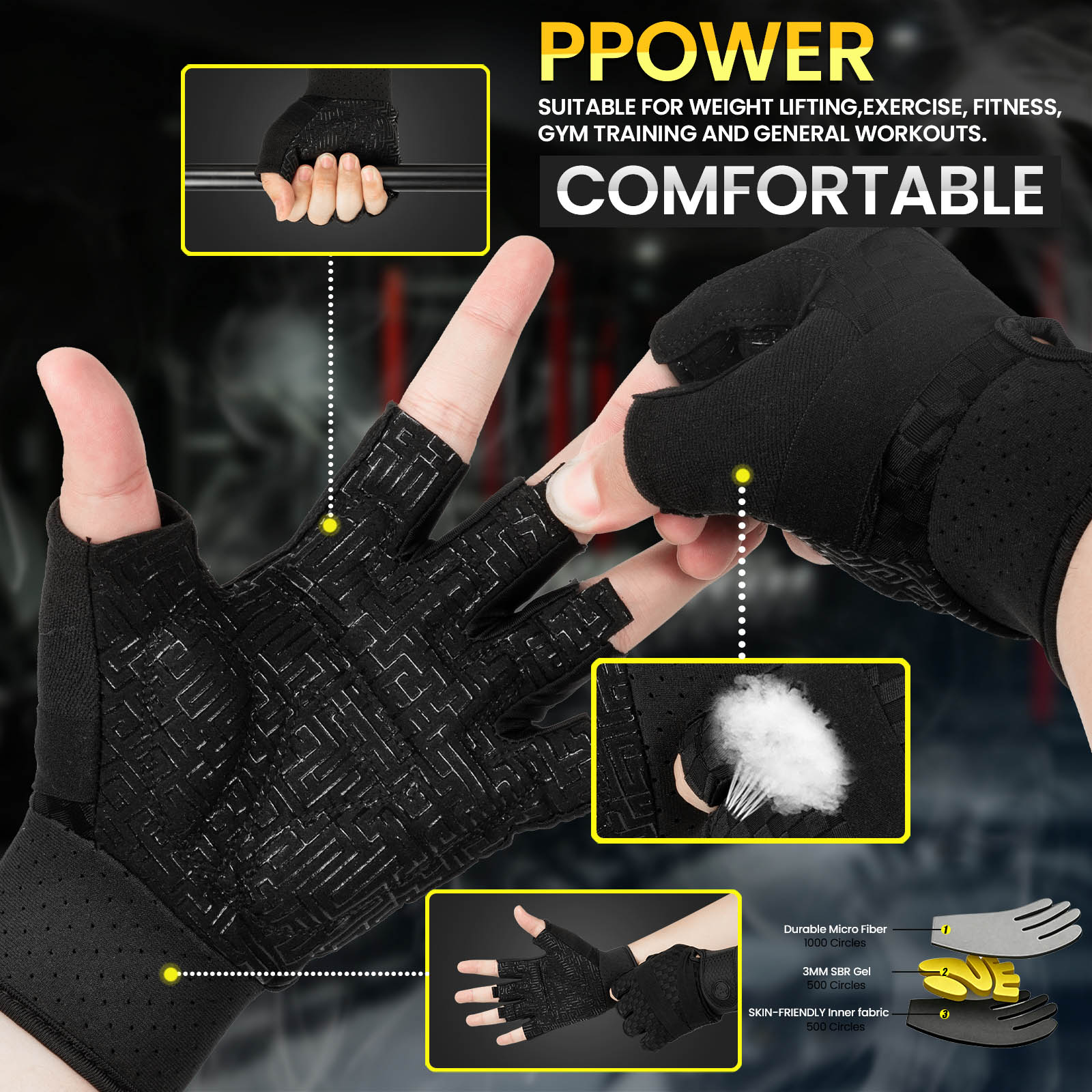 Gym Gloves for Men Sports Mult - đánh giá và giá Workout Glove Gym