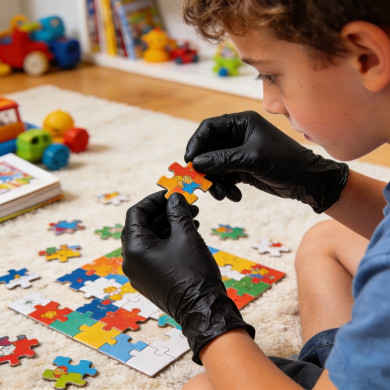 Kids Black Nitrile Disposable  - đánh giá và giá Latex Disposable Glove