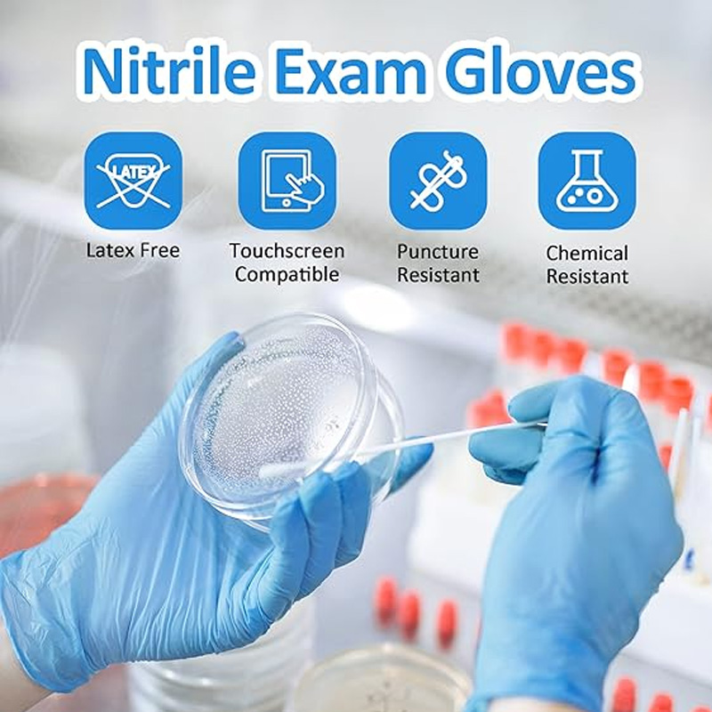 Medical Grade Blue Nitrile Glo - đánh giá và giá Exam Glove Nitrile
