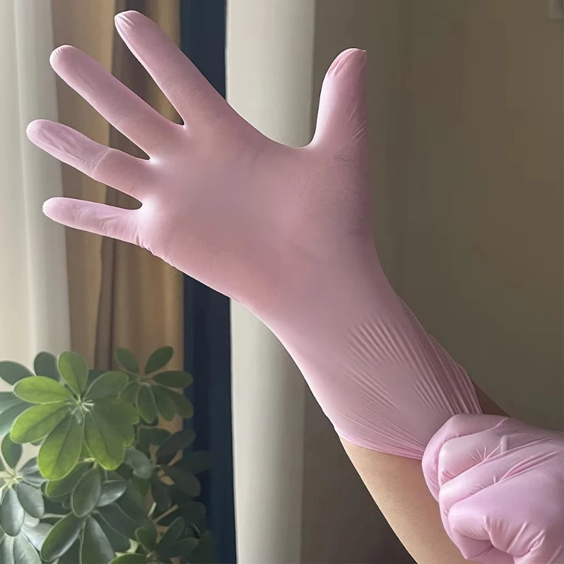 100/50/20PCS Light Pink White  - đánh giá và giá Latex Disposable Glove