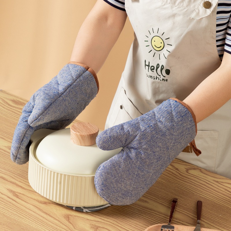 2pcs Thickened Oven Mitts Home - đánh giá và giá Oven Mitt Silicone