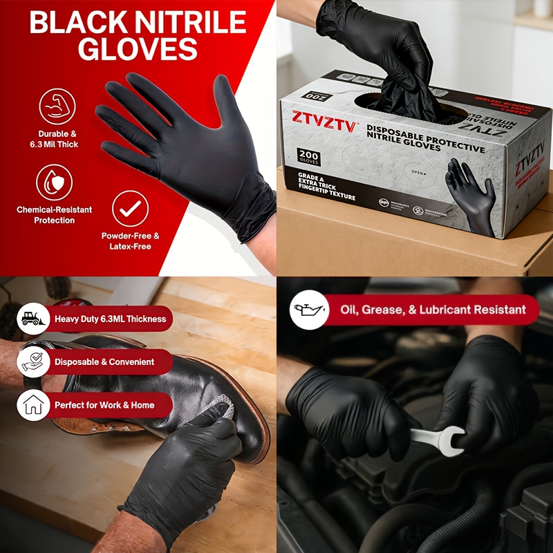 200 pieces per pack, black dis - đánh giá và giá Rubber Glove Cleaning