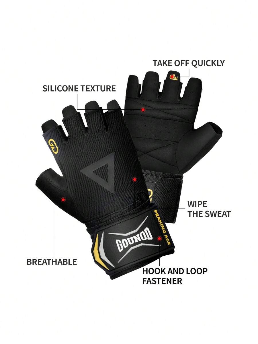 1 Pair GOUNOD Heavyweight Gym  - đánh giá và giá Workout Glove Gym