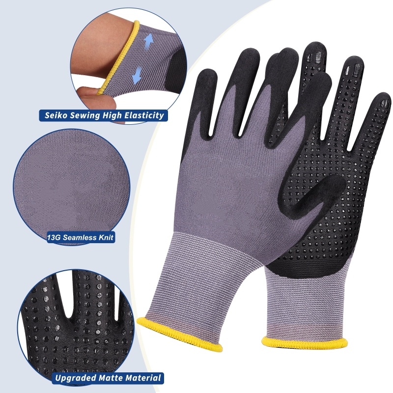 Micro-Foam Nitrile Coated Safe - đánh giá và giá Nitrile Mechanic Glove